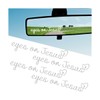 KHGUZ Eyes On Jesus Car Rear View Mirror Decal, 4PCS