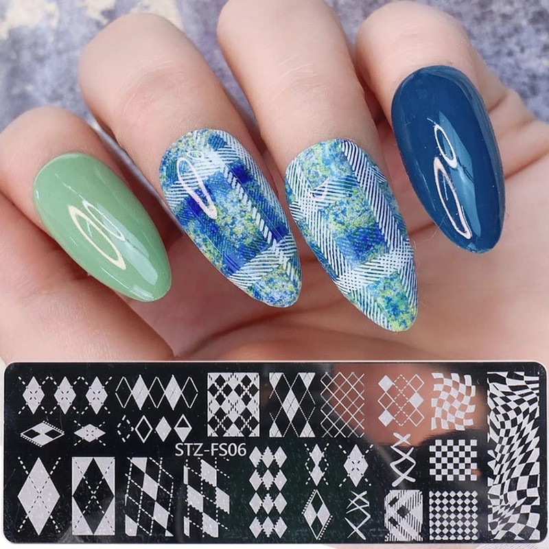 Nail Stamp Set, 5 Pieces Nail Stamp Plate Flowers, Nail