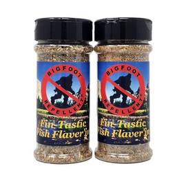2 pack of Seasoning Bigfoot Repellant - You choose Beef, Pork or Fish Rubs (2pack 4.9oz, Fin-Tastic Fish Flavor'in)