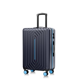 20 inch Carry-on Luggage with Spinner Wheels Airline Approved Suitcase for Travel Business, Blue