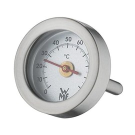WMF Vitalis Thermometer, Ersatzteil für Dampfgarer Glasdeckel rechteckig, Cromargan Edelstahl poliert, backofenfest
