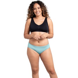 Fruit of the Loom womens Breathable (Regular & Plus Size) Bikini Style Underwear, Bikini - Cooling Stripes - 6 Pack Assorted Colors , 8