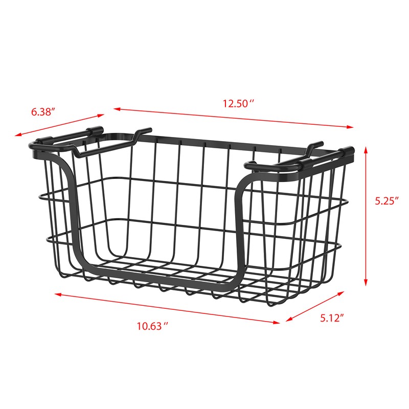 Oceanstar Stackable Metal Storage Set BSS1811 for Pantry, Countertop, Kitchen