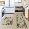 Artoid Mode Eucalyptus Leaves Mats Set of 2, Kitchen is