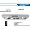 SNDOAS 30in Under Cabinet Range Hood Stainless Steel 800CFM Touch