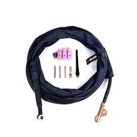 YESWELDER Tig Welding Torch WP-17FV(Gas-Valve Head) Flexible Head Air-Cooled TIG Complete Torch with 12-ft Cable