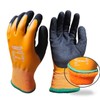 Supreme TTF Waterproof Thermal Work Gloves, Double Latex Coated, Orange-Black,