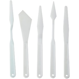 Efco 5 Parts Plastic Spatula, White, 17-19 cm