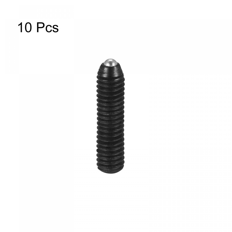 sourcing map Ball Point Set Screws, 10pcs M3 x 12mm