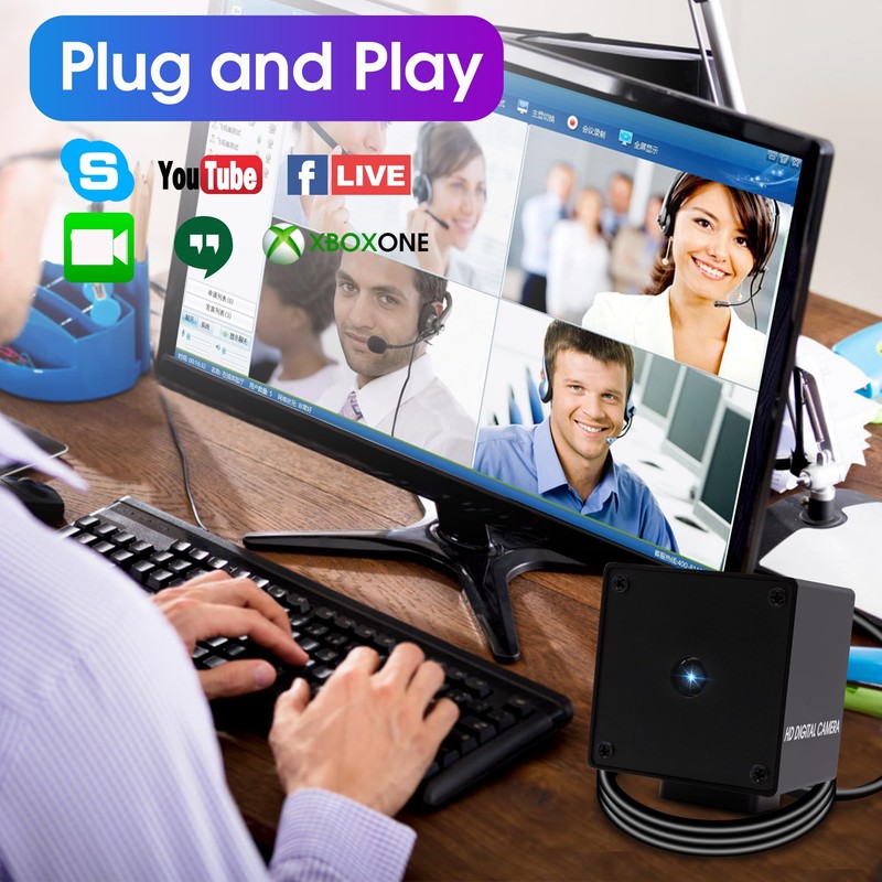 ELP 16MP USB Camera Auto Focus 68 Degree No Distortion