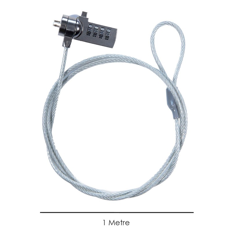 TRIXES Laptop Kabelschloss mit Zahlenschloss Sicherheit Kabel