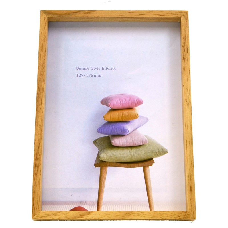 KING 70165 JK101-2L-NT Picture Frame Wood Frame 2L Natural
