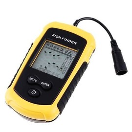Lightweight Small Fish Finder Ultrasonic Solar Measurement Portable Fish Finder with Backlight for Wide Range of Fish Detection and Depth Measurement in Sea, River, Lake, Japanese Instruction Manual
