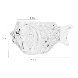 YANGZHI Fish Shape Drinks Tumbler Thick Wine Mugs Animal Cocktail Mixing Glass Outdoor Wine Glasses for Office,Living Room,Party,Restaurant. (5.7 * 3 in)