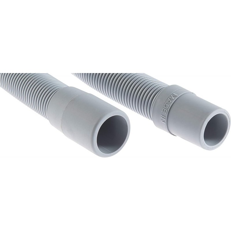 CORNAT T357502 Spir.Waste Hose f.wash.m.Brack.2,5m, Gray, 250 cm Länge