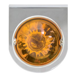 GG Grand General 81554 Chrome L Bracket with Light Amber Watermelon Glass Light, 1 Wire