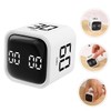 MAGICLULU Portable Digital Cube Timer for Study Cooking and Baking