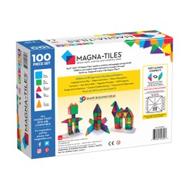 Magna-Tiles Clear Colors 100 Piece Set