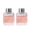 2PCS 50ml/1.7oz Empty Clear Square Glass Diffuser Bottle Diffuser Jars