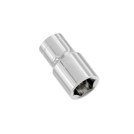 FOCMKEAS 5/16-Inch Shallow Socket, 1/4 Inch Drive, 6-Point, SAE, Heat Treated CR-V Steel Imperial Short Stubby Sockets, Full Polishing, 1 Inch Length(Sliver, 5/16")