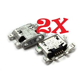 ePartSolution 2X Micro USB Charger Charging Port Dock Connector USB Port Replacement for Motorola Moto G4 Plus XT1644 XT1643 XT1641 USA (2pcs)