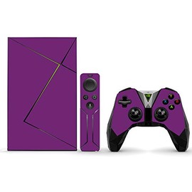 MightySkins Skin Compatible with NVIDIA Shield TV (2017) Pro - Solid Purple | Protective, Durable, and Unique Vinyl Decal wrap Cover | Easy to Apply, Remove, and Change Styles | Made in The USA