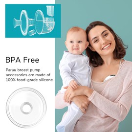 Paruu P10 - Inserto de brida de 28 mm, piezas originales de extractor de leche, accesorios de repuesto para extractor de leche, paquete de 2