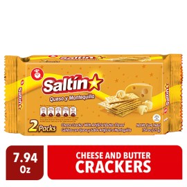 Noel Saltin Queso y Mantequilla - Noel Cheese and Butter Crackers - Pack 4 - 7.94 Oz
