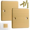 KIPTVO 2PCS Single Blanking Socket Plate, for Electrical Sockets Hidden