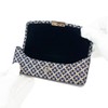 Indenya 4206-14-179 H Glasses Case, Deer Leather, Navy Blue Base
