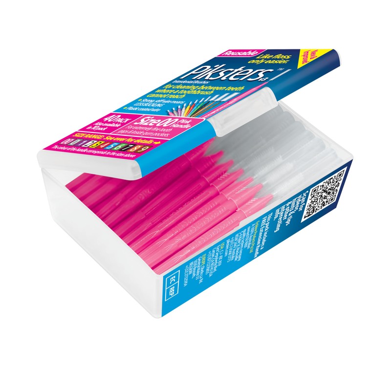 Piksters Interdental Brushes, 40 pk, Size 00, Interdental Tooth Brush