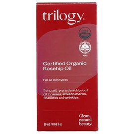 Trilogy Certified Organic Rosehip Oil for Unisex, 0.67 Ounce