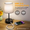Ascher 1 Pack Small Bedside Table Lamp with 3 Color
