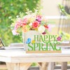 BCCSNNM Metal Happy Spring Sign, Spring Decorations for Home, Spring