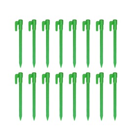FirstNovelty Plastic Tent Pegs, Ground Stakes, Landscape Fabric Stakes, Stakes for Inflatables, Garden Stakes, Yard Stakes, Tent Stakes for Camping, Outdoor Decorations, Tarping, Multi-Color Options