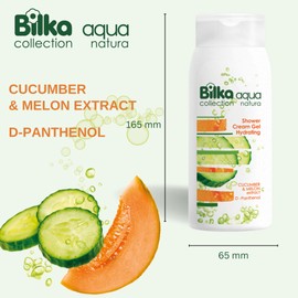Shower Cream Gel Hydrating with Cucumber and Melon Exract
