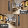 Hoconnie Pocket Door Handle Lock with Edge Pull, Privacy Sliding