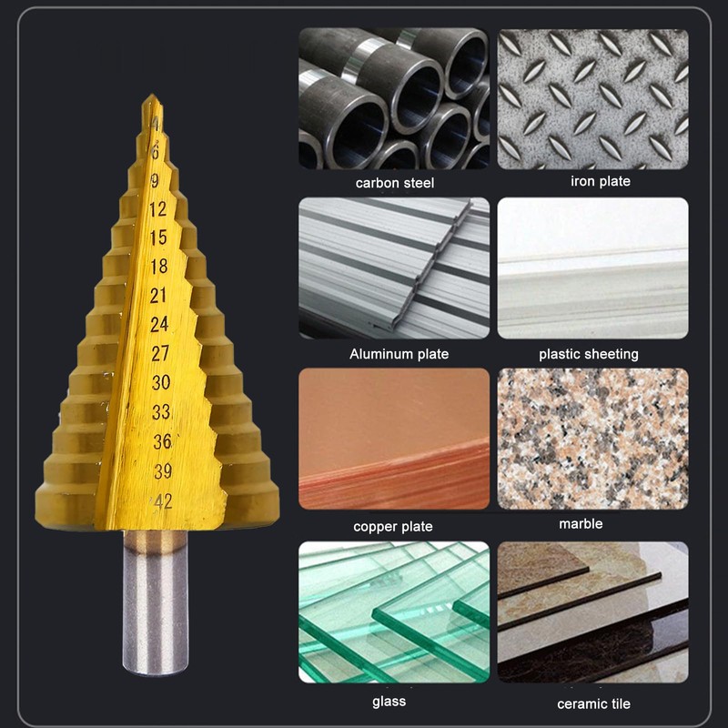 Step Drill, Taper Drill, Metal Drill, Step Drill Set, Step