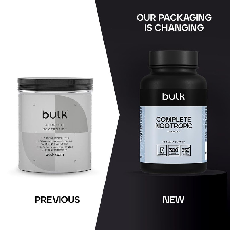 Bulk Complete Nootropic Capsules, 17 High Dose Ingredients to Contribute