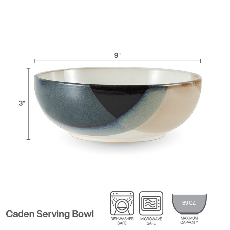 Gourmet Basics by Mikasa Caden Serving Bowl, 9 Inch