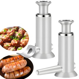 Sausage Stuffer Meatball Maker - 2 in 1 Vertical Sausage Maker Machine Sausage Making Kit - Homemade Manual Sausage Tool for Commercial and Household Use with 2 Stuffer Tubes