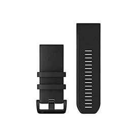 Wearable4U Garmin Quickfit Watch Band, Vented Carbon Gray Titanium Bracelet,Black,22 mm