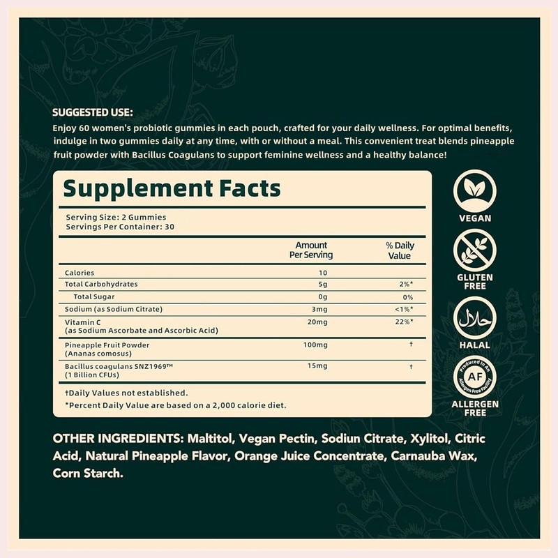 Women's Probiotic Gummies – Feminine pH Balance Probiotics Gummies &