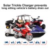 ECO-WORTHY 10W Solar Car Battery Charger Maintainer 12V Waterproof Solar
