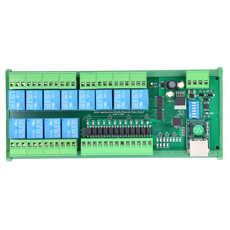 RS485 Relay Switch Module 12 DIO Ethernet RTU TCP IP