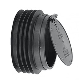 Mcalpine Nagersperre ARB-1 Anti-Cross-Flow und Nagetier-Absperrventil, Schwarz