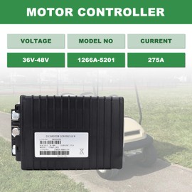 1266A-5201 36-48V 275A Controller Compatible with 0-5kΩ 1510A-5251 1510A-5250 for Curtis DC Motor Controller Club Car Contoller 1510-5201 1510-5251 for Club Car Golf Carts
