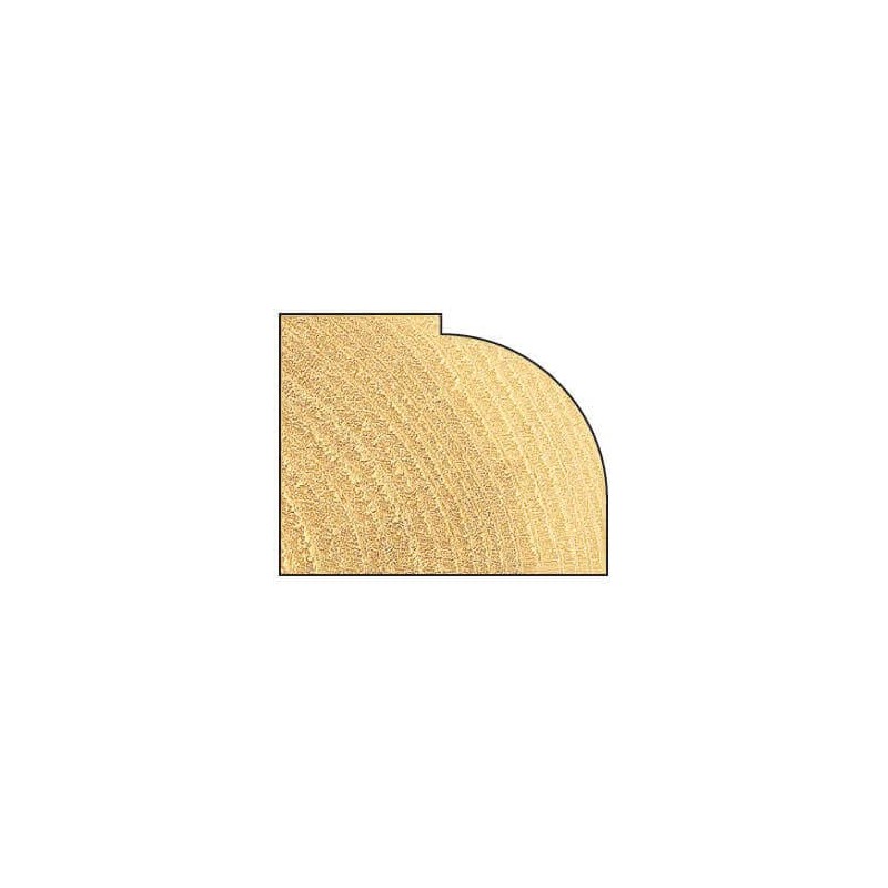 Trend CraftPro Bearing Guided Round Over Router Cutter, 1/2 Inch