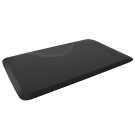 Artist hand 3 ft. x 5 ft. Barber Chair Mat Anti-Fatigue Salon & Barber Comfort & Support Mat - Non-Slip, Durable - Black Rectangle - 7/8 in. Thick