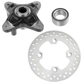 Caltric Rear Brake Disc Rotor Wheel Hub Bearing for Polaris RZR XP 900 2011 2012 2013